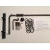  Iron Metal Swinging Door Curtain Pole Rod Crane Drapery Arm Portiere Rods in Black 